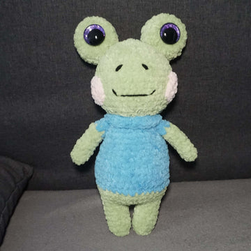 Häkelanleitung Frosch Plüschtoni