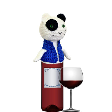 Boy Cat Wine Bottle Topper