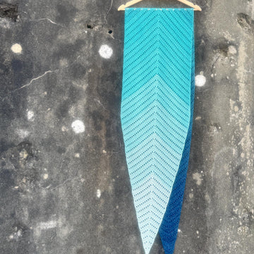 A mermaid's tail shawl
