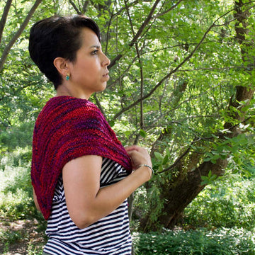 Cranberry Dreams Shawl