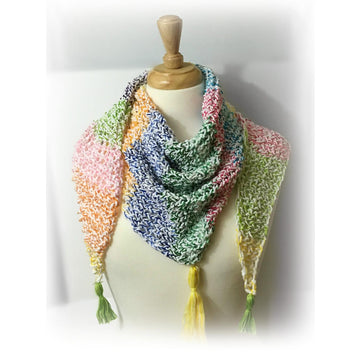 Loom Knit Triangle Shawl