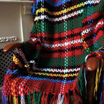 Crochet & Weave Stewart Tartan Throw