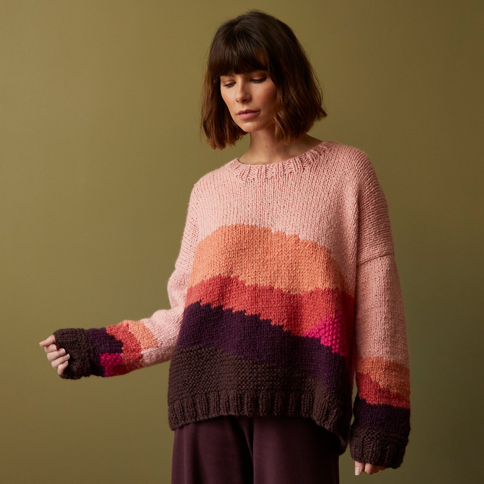 Uluru - Jumper Knitting Pattern for Women in Debbie Bliss Paloma