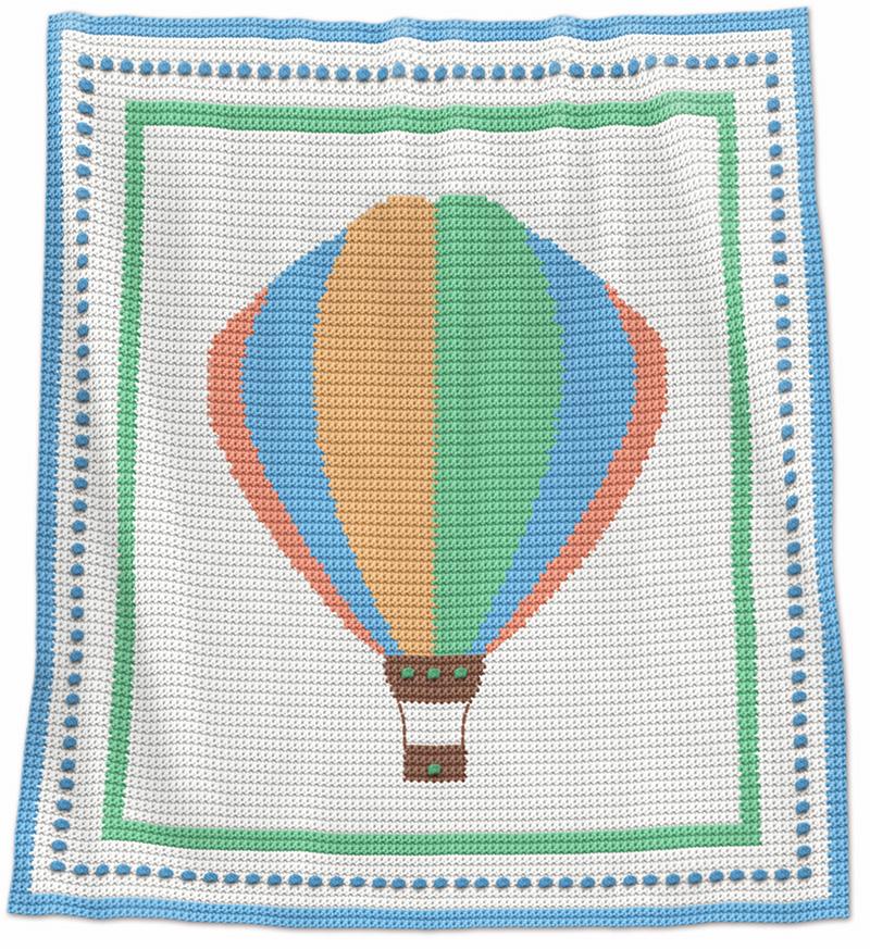 Crochet Baby Blanket - Hot Air Balloon