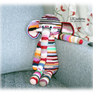 Scrap Yarn Elephant Crochet Pattern