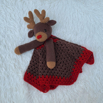 Rudolph The Reindeer Baby Lovey Crochet Pattern