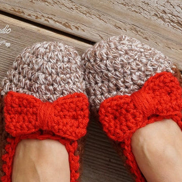 Adult Slippers with Bow