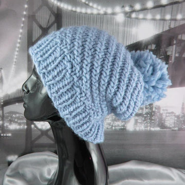 Superfast Swirl Bobble Slouch Hat Circular