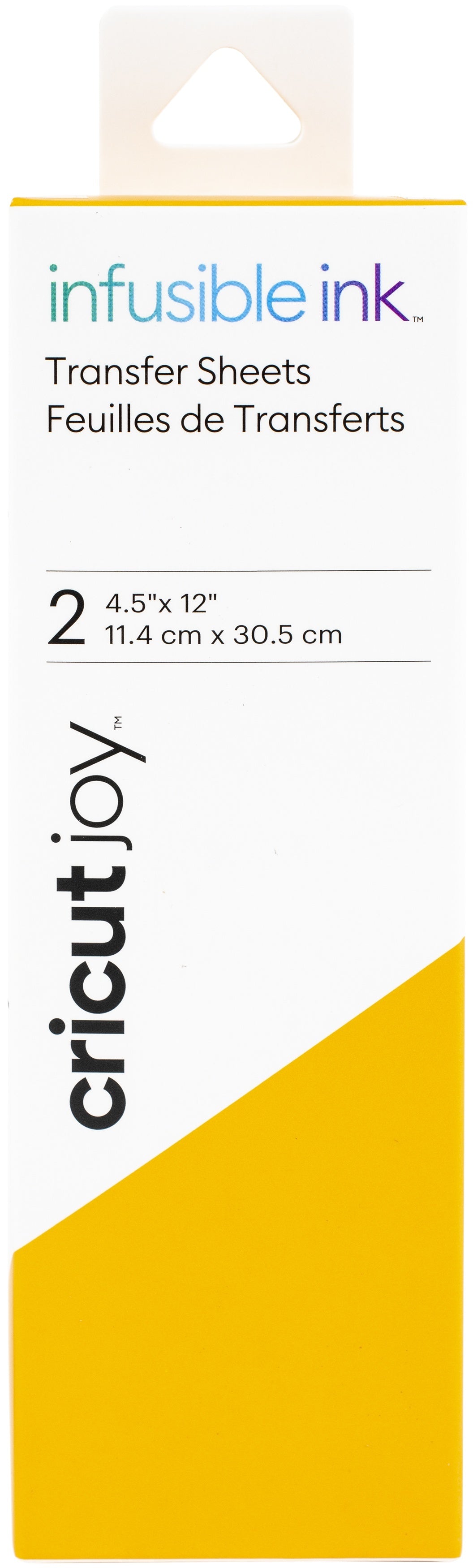 Cricut Joy Infusible Ink Transfer Sheet 4.5"X12" 2/Pkg - Tangerine