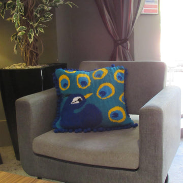 True Colours Peacock Cushion