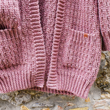 Wheat Petals Cardigan - Crochet Pattern