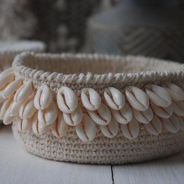 Crochet Cowrie Basket