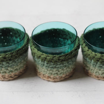 Ombre Mini Handled Basket and Cozy