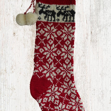 Moose Christmas Stocking