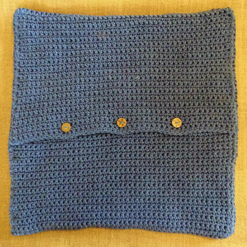 Crochet Cushion Cover Diamond Stripe