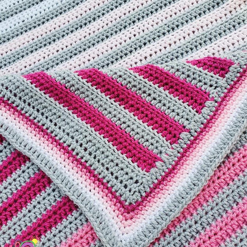 Ombre Stripes Baby Blanket