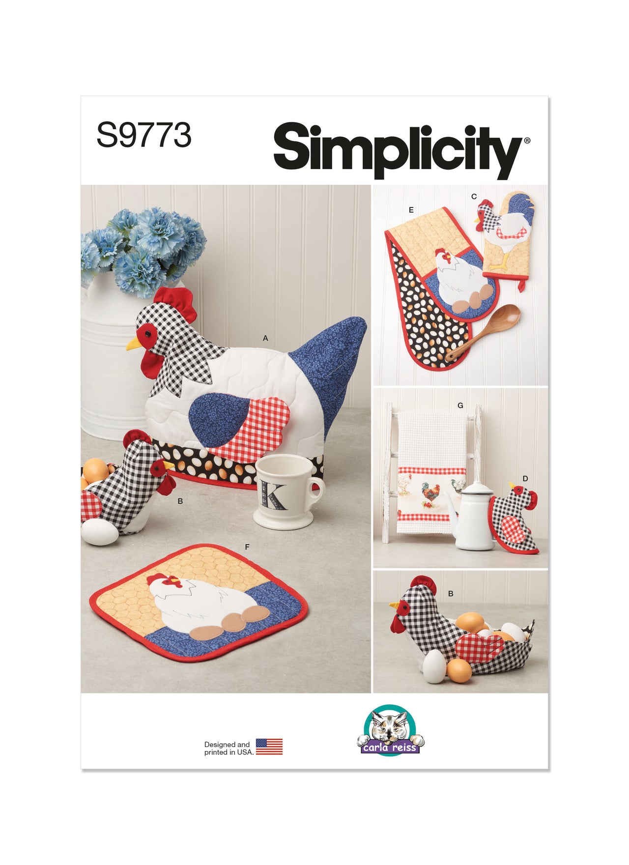 Simplicity Kitchen Accessories by Carla Reiss Design by Carla Reiss Design S9773 - Sewing Pattern
