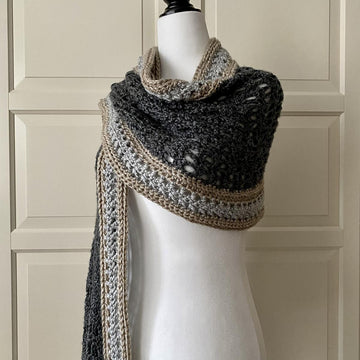 Easy Crochet Scarf Shawl Pattern: Easy-Pleaser Scarf Shawl