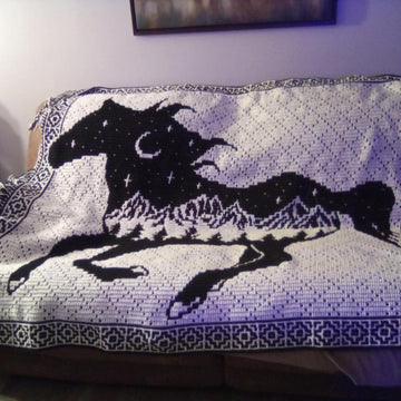 Wild Spirit Horse Mosaic Blanket