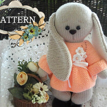 Knitting PATTERN Knitted Bunny