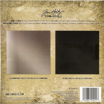 Advantus Idea-Ology Paper Stash Kraft Metallic Paper Pad 8"X8" 36/Pkg - Metallic 3