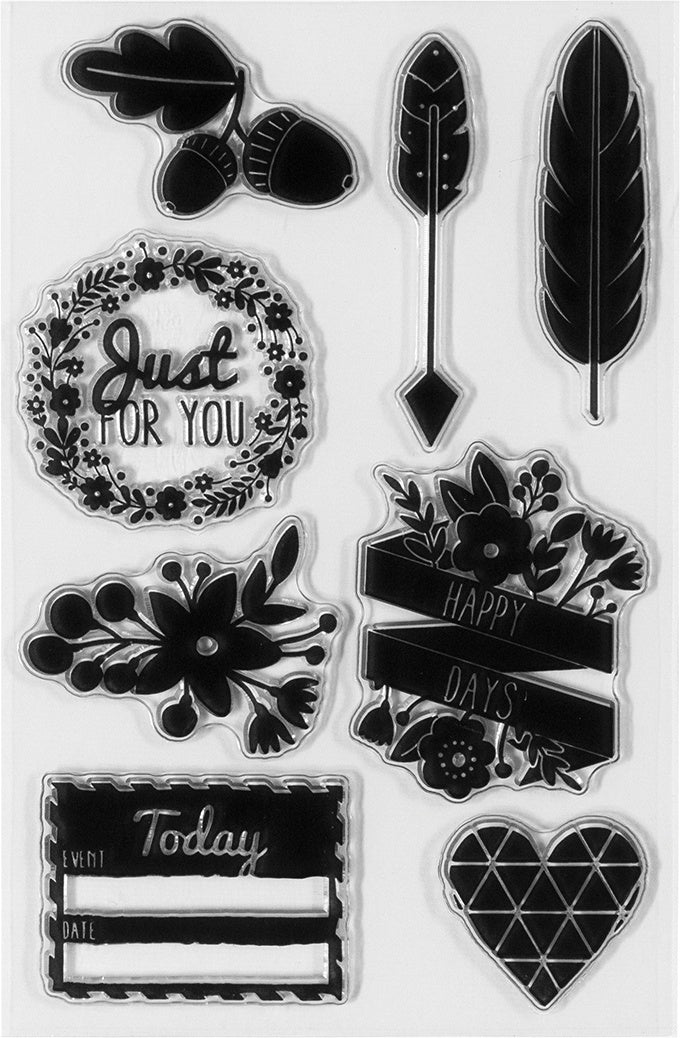 Spellbinders Clear Acrylic Stamps - Just For You
