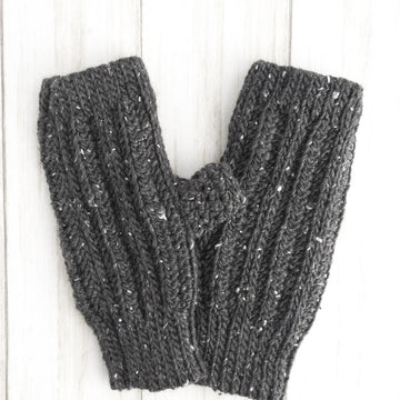 PapioCreek Rib Stitch Fingerless Gloves