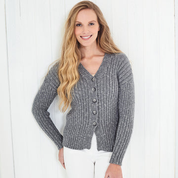 Ladies Cardigan Top with Short Sleeves and Top with Cap Sleeves in King Cole Cotton Top DK in King Cole - 5625 - Leaflet