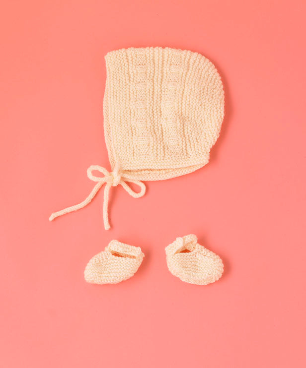 Criss Cross Set - Free Knitting Pattern for Babies in Paintbox Yarns Baby DK - Downloadable PDF
