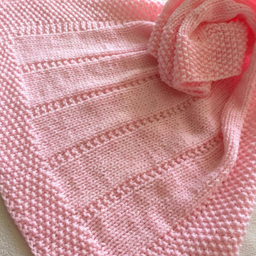 Easy Baby Blanket ~  Chunky, Aran or DK