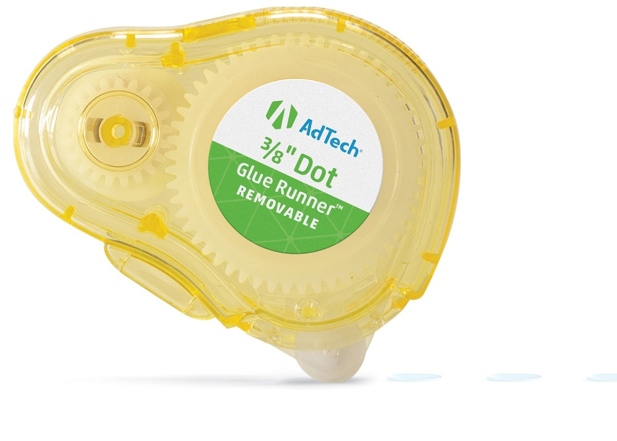 Ad-Tech Removeable Glue Dots 3/Pkg - Clear .375"