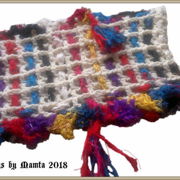Unique Crochet Cowl Pattern Woven Sari Ribbon Mesh