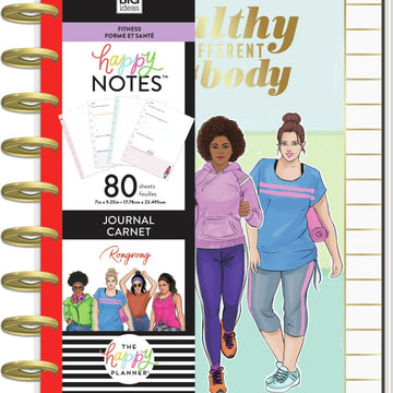Happy Planner Medium Journaling Notebook W/80 Sheets - Fitness X Rongrong