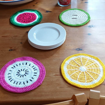Fruit slice placemats