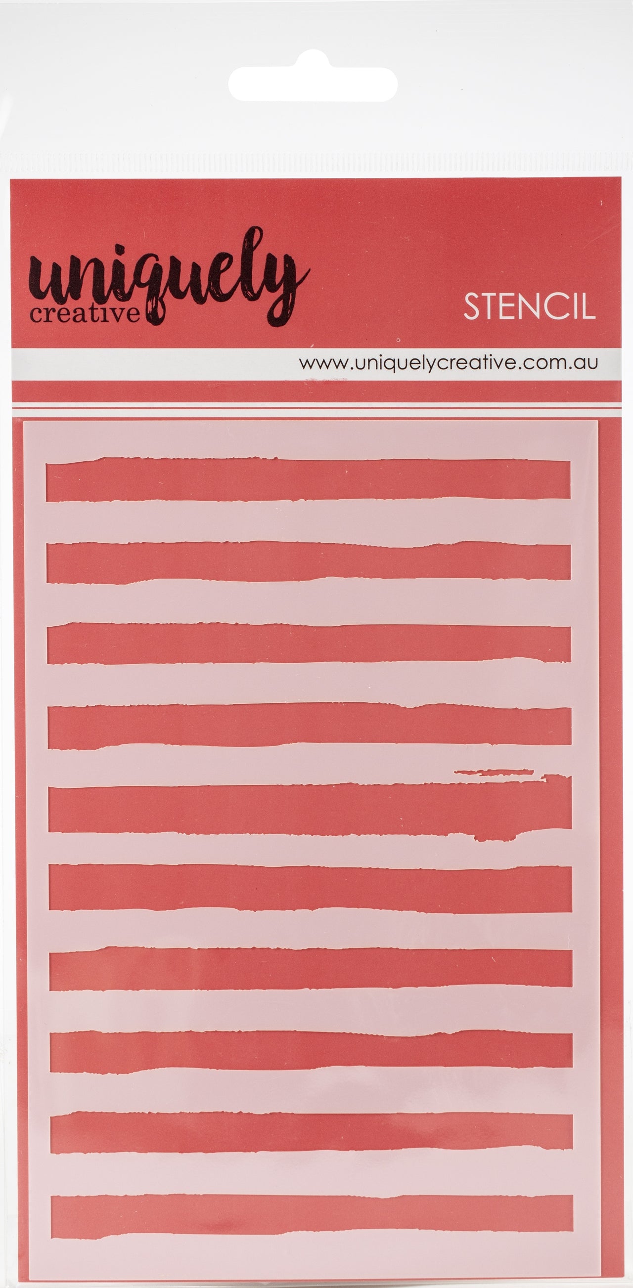 Uniquely Creative 4"X6" Stencil - Painty Stripes