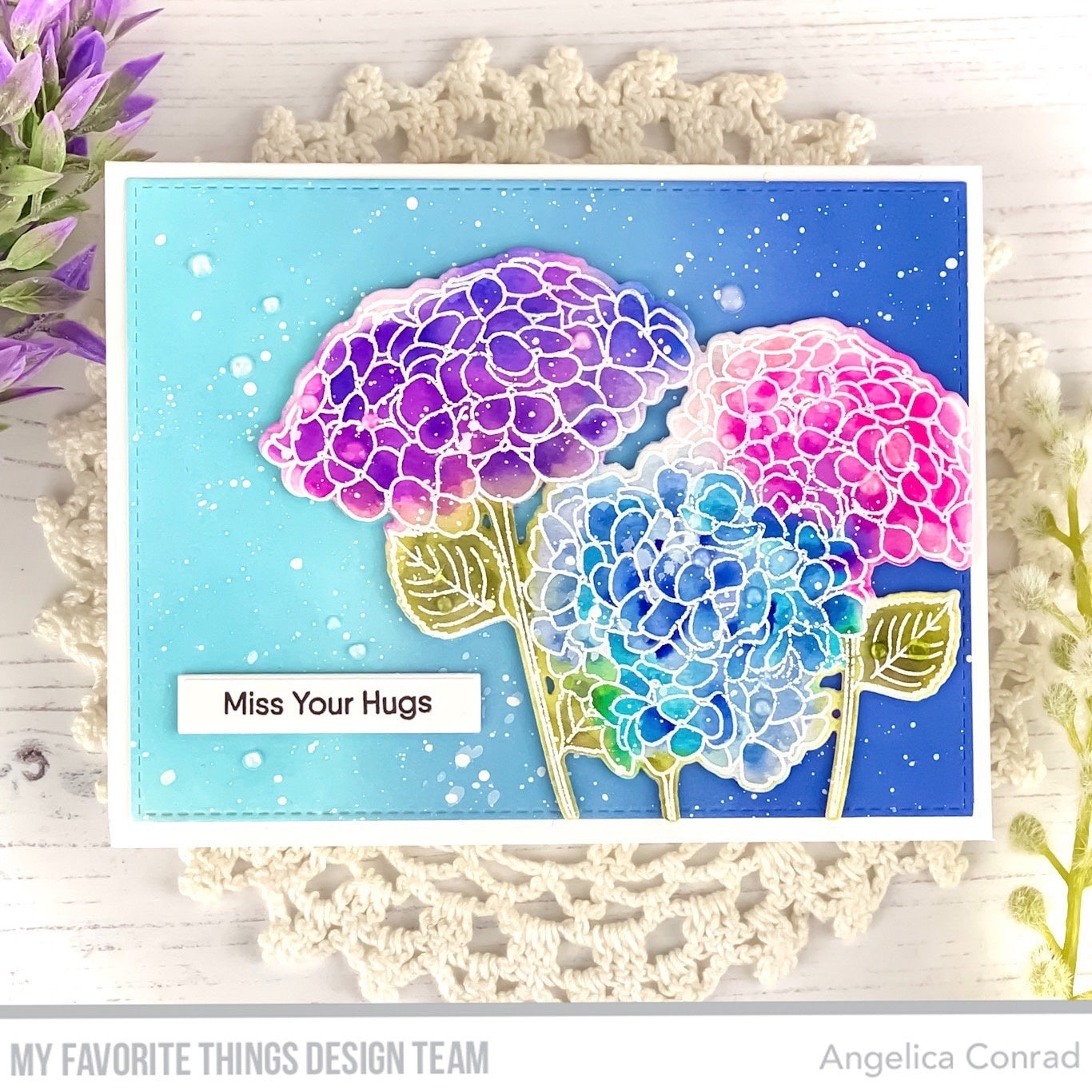 My Favorite Things Clear Stamps 4"X5" - Hydrangeas In Bloom