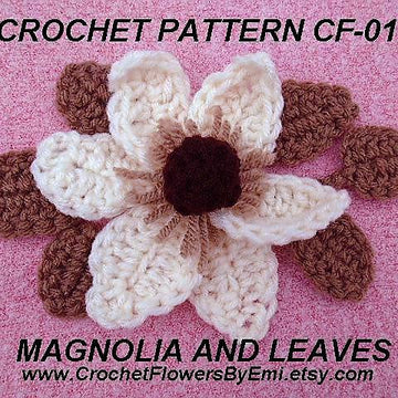 CF01 Magnolia Flower and Leaves