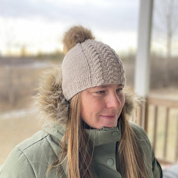 Adult Simple Cable Hat