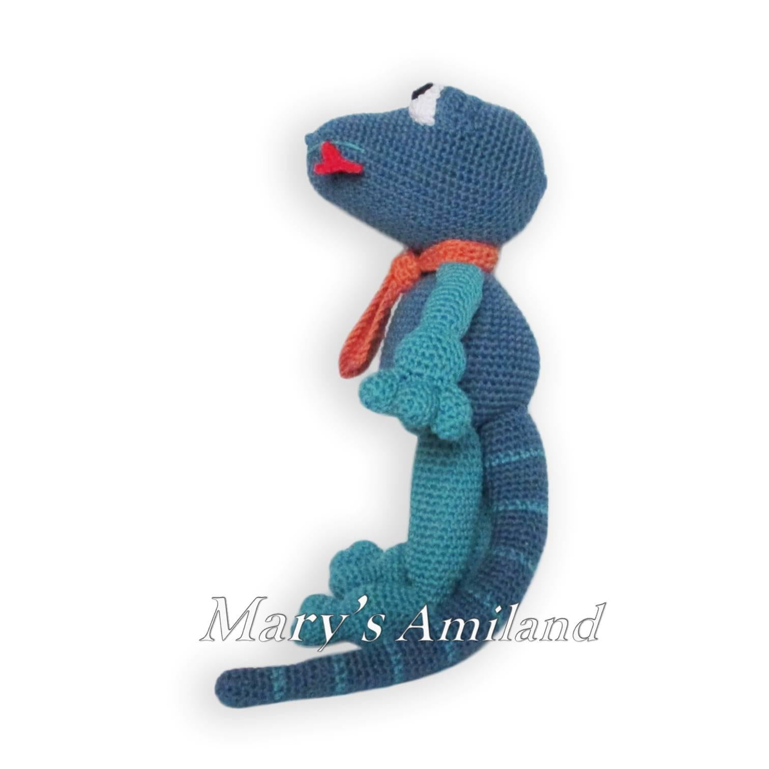 George Lizard The Ami - Amigurumi Crochet Pattern