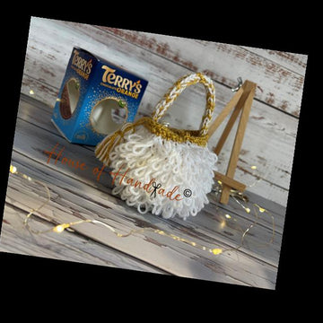 The Jacqueline Handbag Chocolate Orange Cover Knitting Pattern