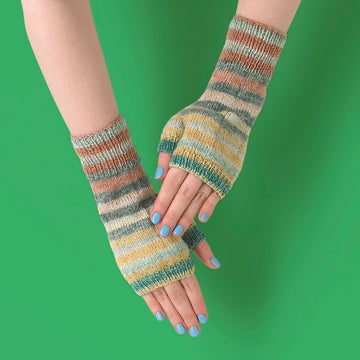 Essential Fingerless Gloves - Free Knitting Pattern for Women in Paintbox Yarns Socks