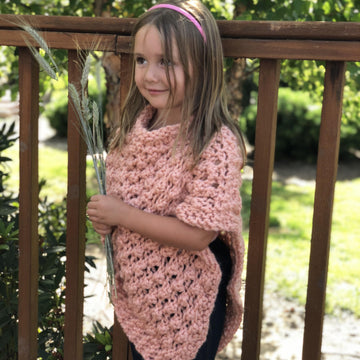 Peach poncho