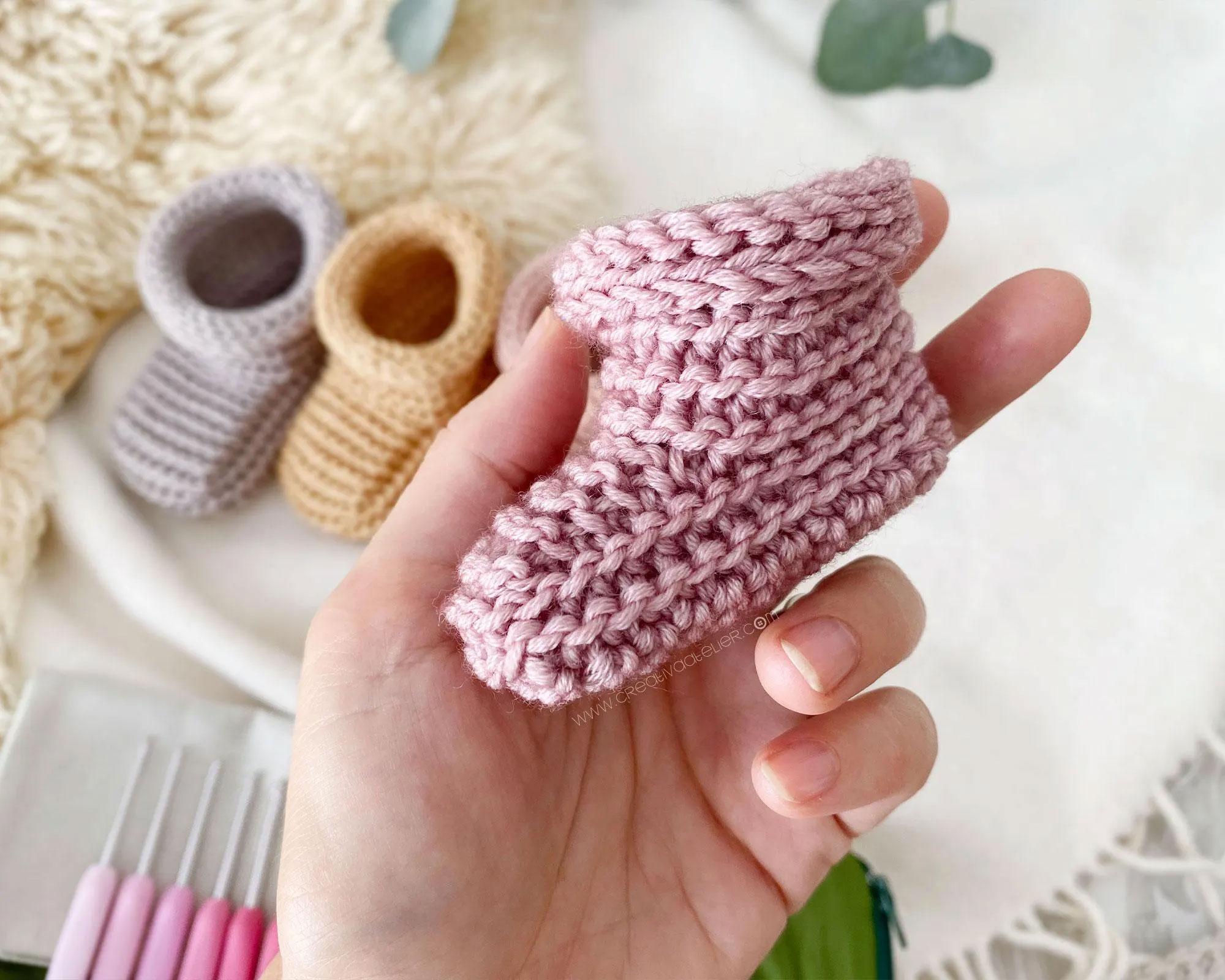5 sizes - TINYTOES Crochet Booties Pattern