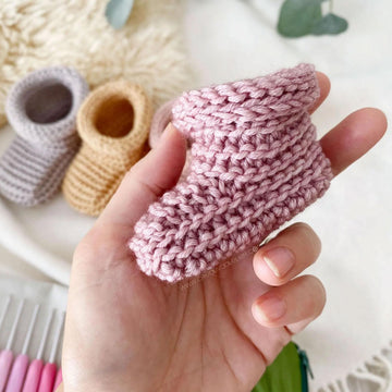 5 sizes - TINYTOES Crochet Booties Pattern