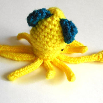 Mini Squid Amigurumi Plush Toy