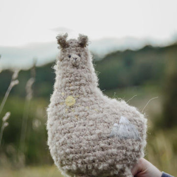 Big curly alpaca toy