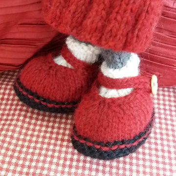 Mary Jane Shoes with Stitching