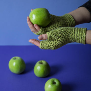 Warm hugs fingerless mittens