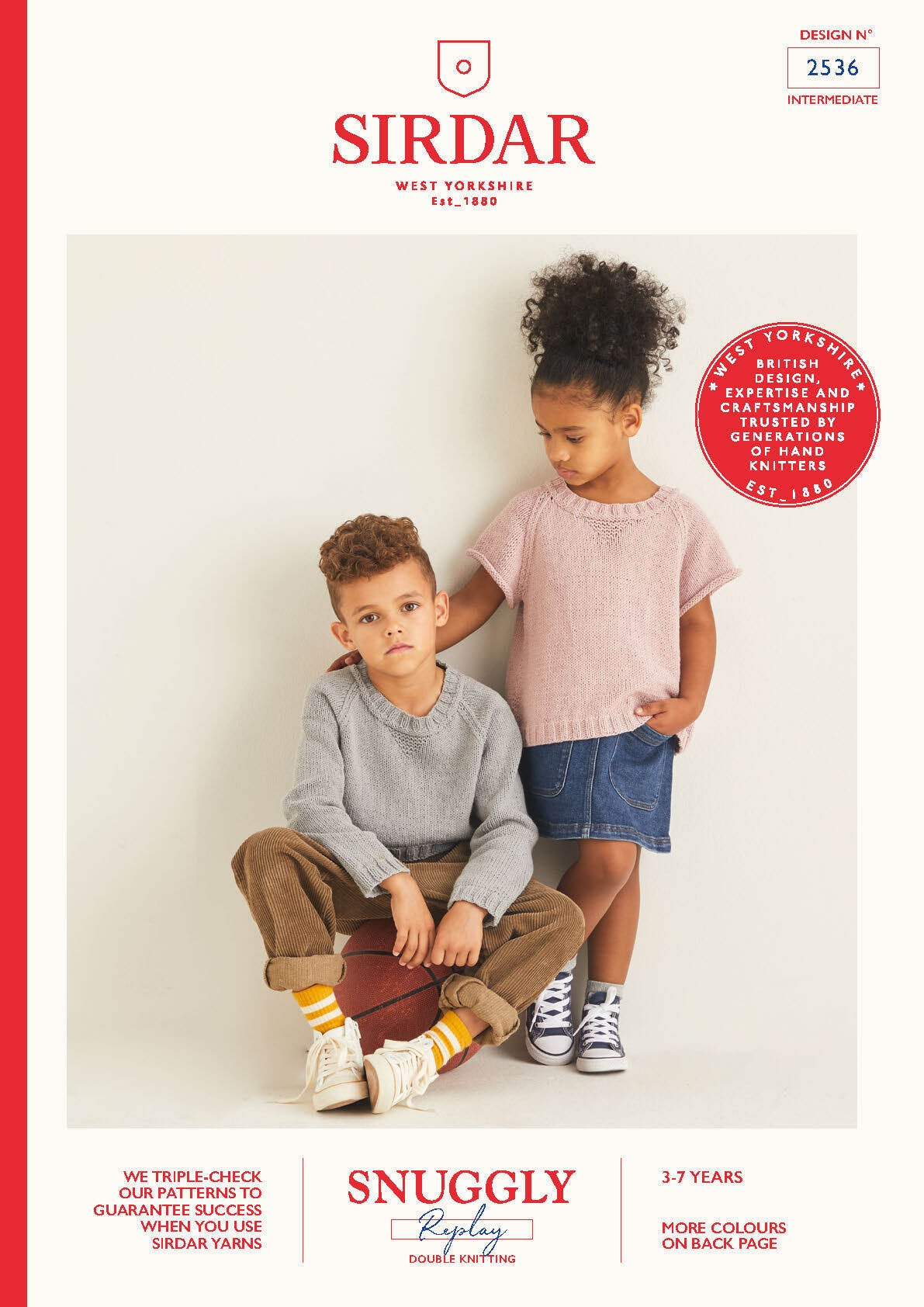 Children's Sweaters in Sirdar Snuggly Replay DK - 2536 - Leaflet