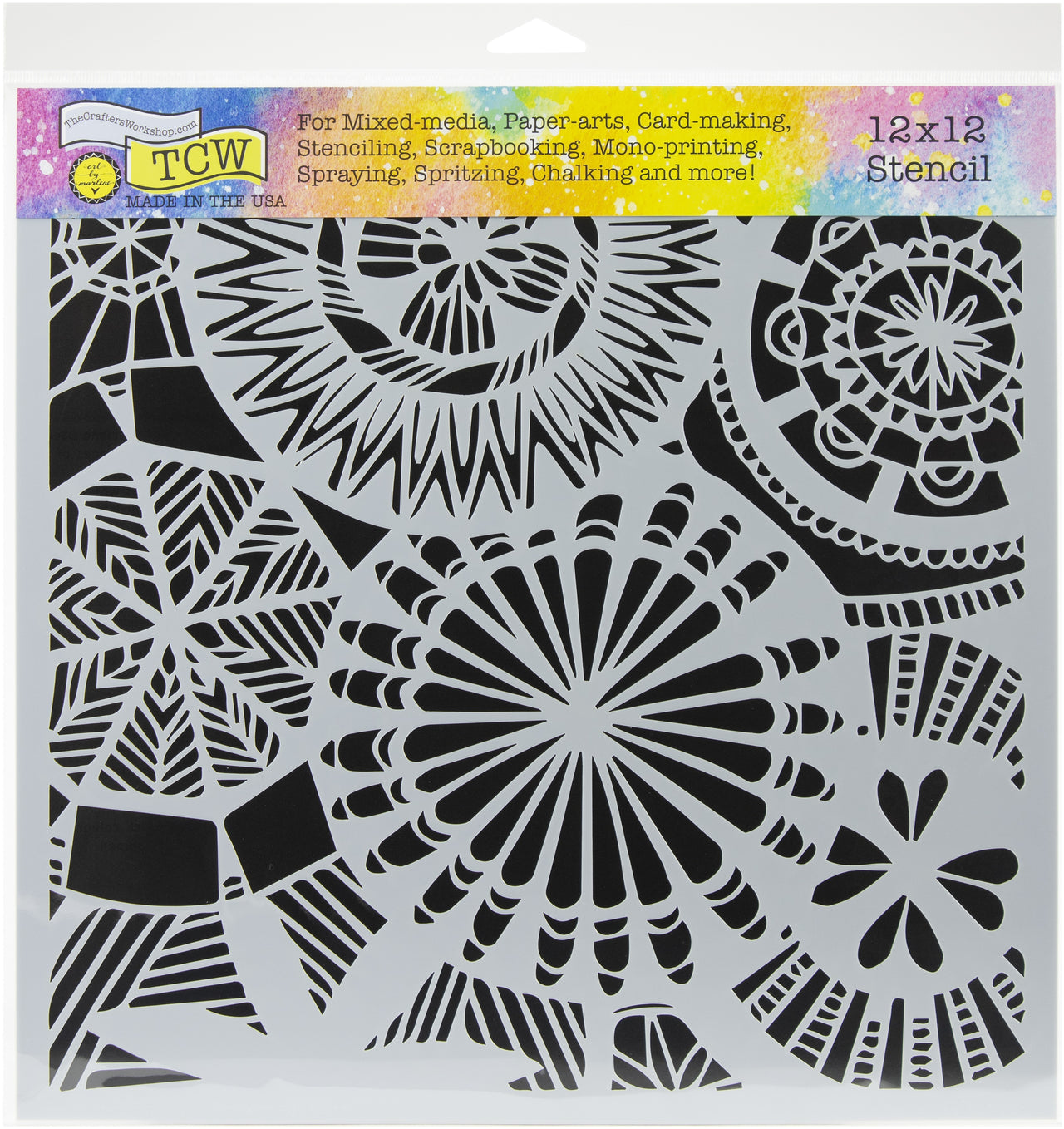 The Crafter's Workshop Crafter's Workshop Template 12"X12" - Floral Spectacle